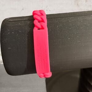 Marc by Marc Jacobs NWT Pink Bracelet Braided Chain ID Plate Bangle